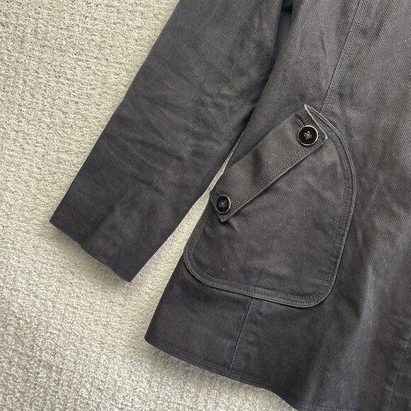 Soia & Kyo Black Double-Breasted Coat Raincoat Jacket - Picture 6 of 15